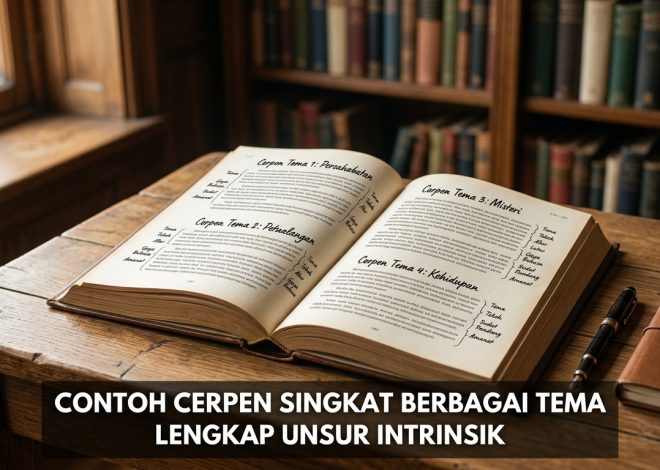 Contoh Cerpen Singkat Berbagai Tema Lengkap Unsur Intrinsik