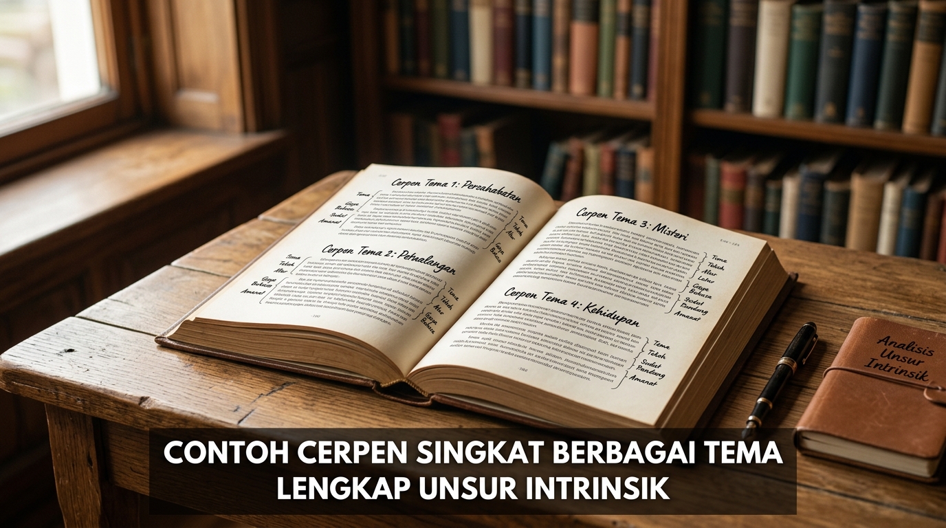 Contoh Cerpen Singkat Berbagai Tema Lengkap Unsur Intrinsik
